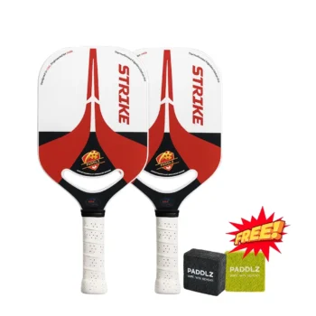 Strike Pickleball Paddle | Raw T700 Carbon Fiber Combo | Free 2 Erasers Included